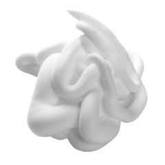 shaving cream isolated on white