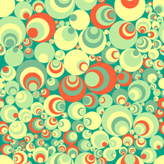 Fototapeta premium Seamless pattern of perfectly aligned circle shapes. Abstract background.
