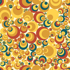 Fototapeta premium Seamless pattern of perfectly aligned circle shapes. Abstract background.