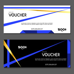 Fototapeta premium Gift voucher. Vector, illustration.