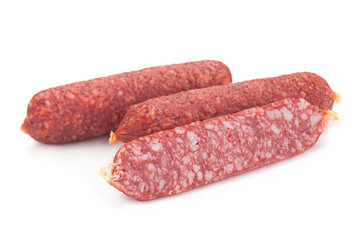 Small salami sausage slice