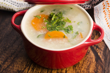 Soup with millet and vegetables