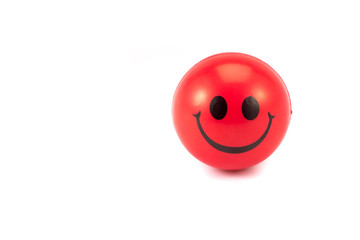 stress ball on white background