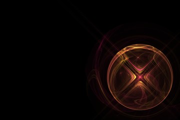 Red with yellow ball with cross