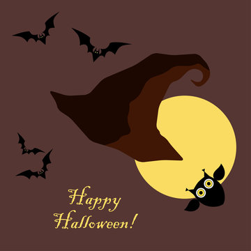 Poster Happy Halloween. Vector illustration.