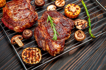 Roasted organic shin of beef meat