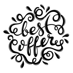 Best offer hand drawn lettering