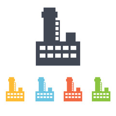 Obraz premium factory icon