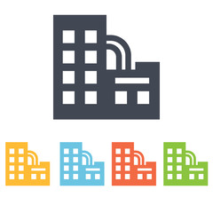 Obraz premium factory icon