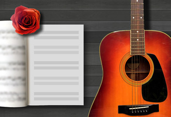 Fototapeta premium Romantic Love Songs.