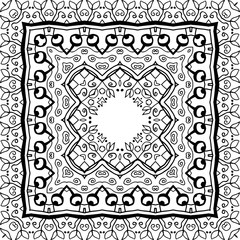 Obraz premium Abstract Pattern for coloring book page. Ethnic pattern. Zentangle style