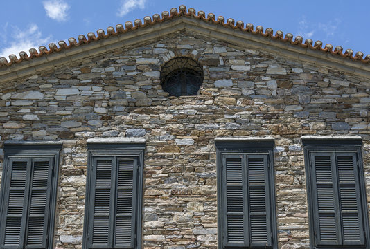 Old stone house at Doganbey, Izmir, Turkey