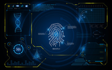 HUD UI interface security virtual system technology innovation screen concept background