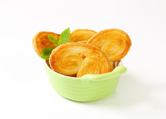 Palmiers - puff pastry cookies