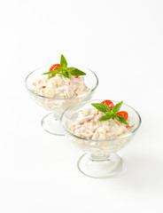 Ham and potato salad