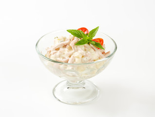 Ham and potato salad