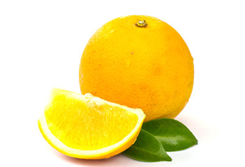 Fresh orange  isolate on white background