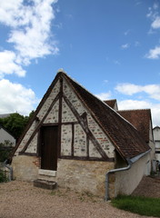 Fototapeta na wymiar Maison sur la rive de La Loire à Amboise.
