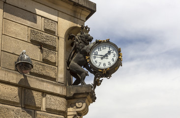 Historic clock in the old town