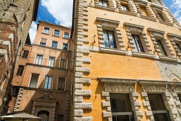 Fototapeta na wymiar Tantucci Palace in Siena