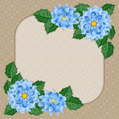 Retro greeting card template