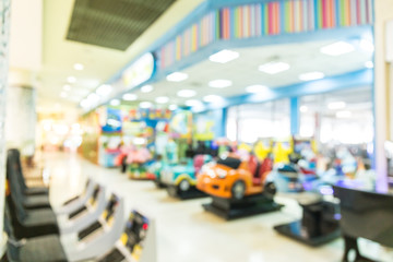Abstract blur playground for kids and games center