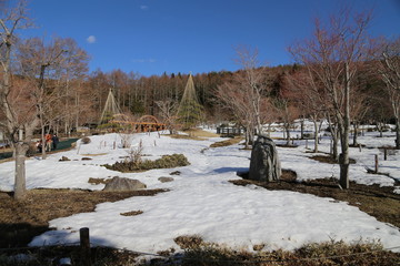 花の都公園の雪景色