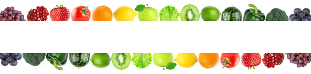 Crédence de cuisine en verre imprimé Légumes frais fruits and vegetables