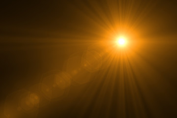 sun burst with flare