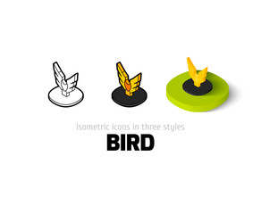 Bird icon in different style