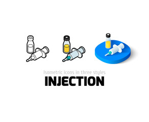 Injection icon in different style
