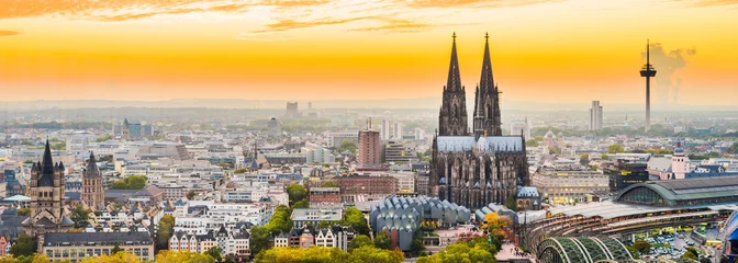 Köln Panorama bei Sonnenuntergang © Günter Albers