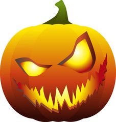 Citrouille d'halloween effrayante