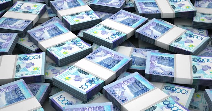 Stack of Kazakh Tenge (seamless)