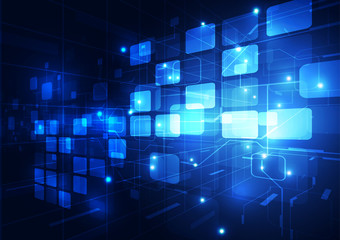 Abstract technology concept background, vector illustration