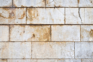Large block stones weathered wall texture