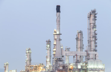 Fototapeta na wymiar petrochemical plant , Petroleum , Oil Refinery factory .