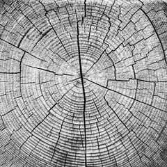 Cross-sectional view of a log cut end wooden texture - 121647578