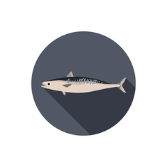 Mackerel color flat icon