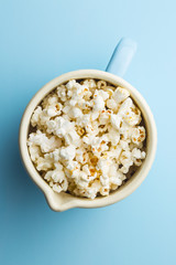 Popcorn in cup.