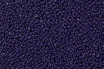 Blue beads. Macro photo.