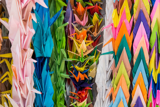 Origami at Memorial Tower to the Mobilized Students