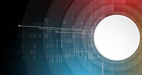 Digital technology world. Business virtual concept. Vector background