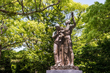Fototapeta premium Prayer Monument at Hiroshima Peace Memorial park