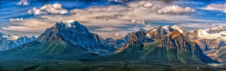 Cercles muraux Salle Canada Rocky Mountains Panorama vue paysage