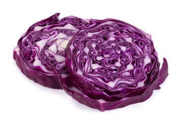Fototapeta premium red cabbage isolated on white