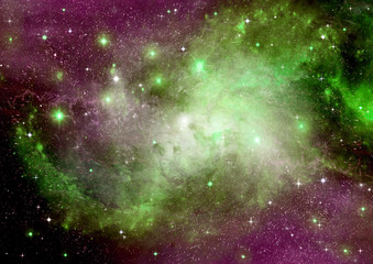 galaxy in a free space