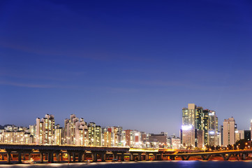 Fototapeta premium Downtown Seoul, South Korea.