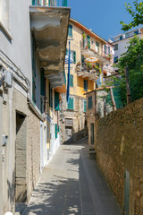 Corniglia. Old City Street.