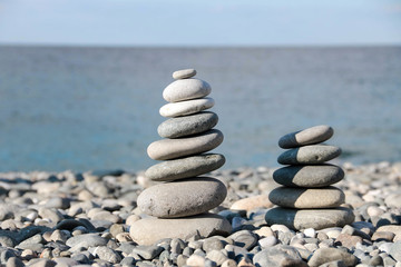 Fototapeta na wymiar Stones on beach